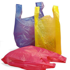 Το Polylactic οξύ χρωμάτισε τις βιοδιασπάσιμες τσάντες απορριμάτων μπλουζών με το λογότυπο