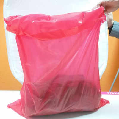 Κόκκινες μίας χρήσης πλαστικές υδροδιαλυτές τσάντες πλυντηρίων για ιατρικό/το νοσοκομείο