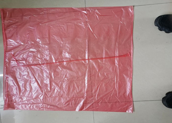 Κόκκινες μίας χρήσης πλαστικές υδατοδιαλυτές σακούλες πλυντηρίων για ιατρική / νοσοκομείο